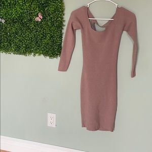 CUTE MAUVE LONG SLEEVE DRESS 🤍